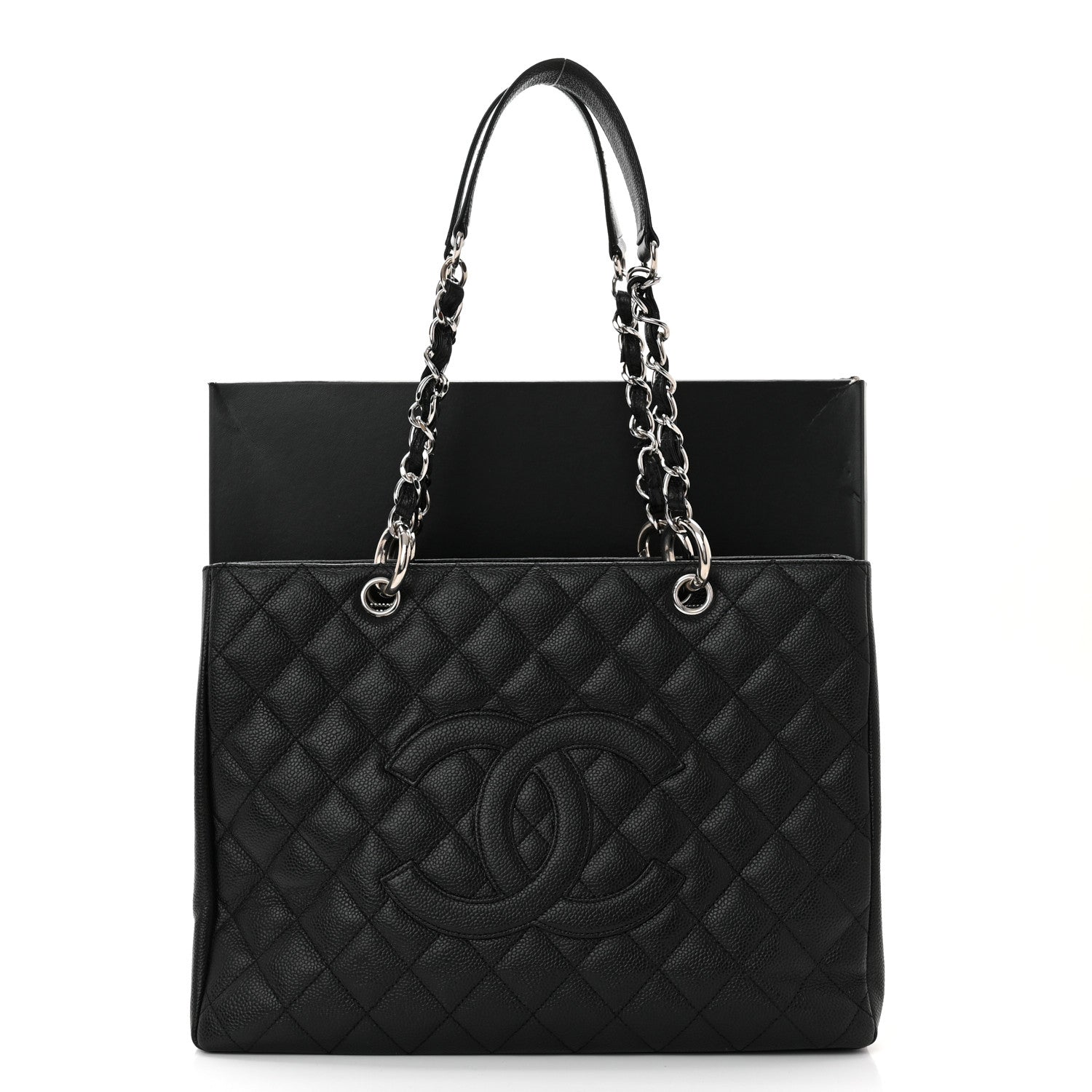 Chanel Caviar Quilted Grand Shopping Tote GST Black 11 of 11