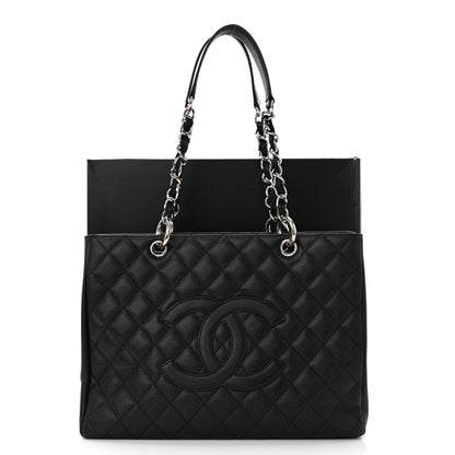 Chanel Caviar Quilted Grand Shopping Tote GST Black 11 of 11