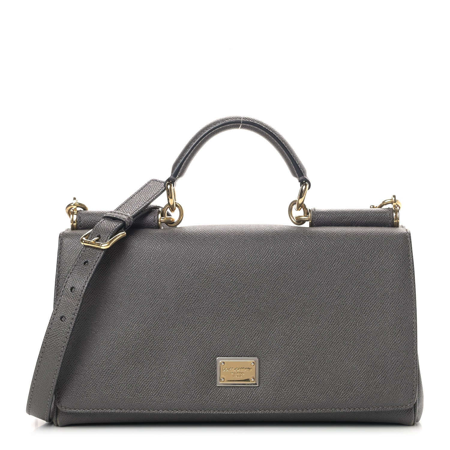 Dolce & Gabbana Dauphine Miss Sicily East West Shoulder Bag Grey 1 of 10