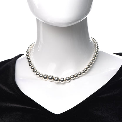 Tiffany Sterling Silver HardWear Graduated Ball Necklace 2 of 4