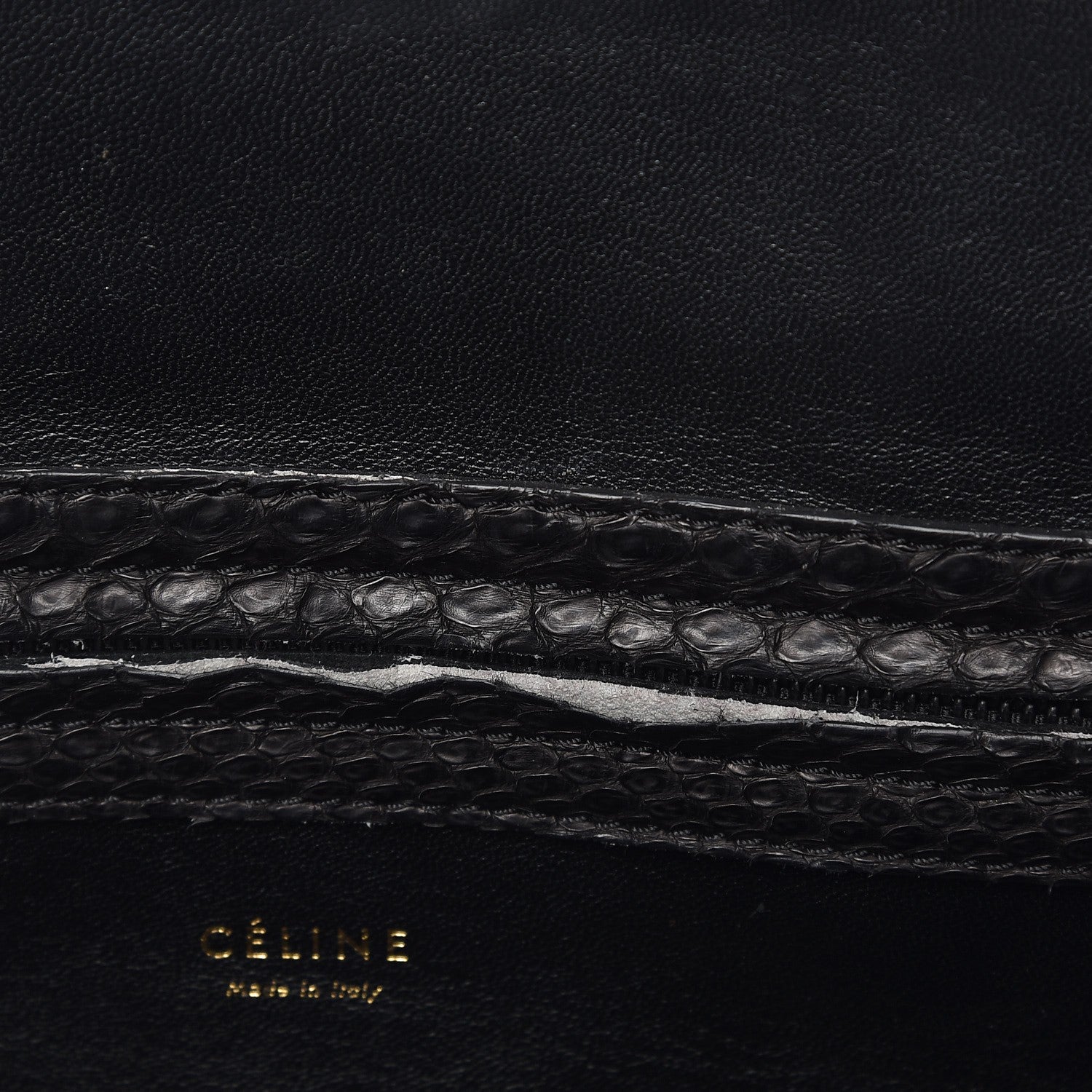 Celine Python Medium Phantom Luggage Black 11 of 11
