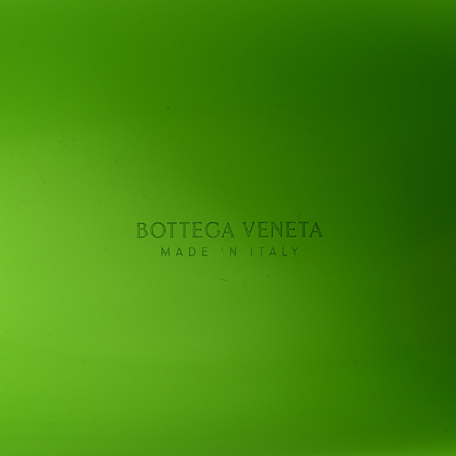 Bottega Veneta Rubberized Canvas Punch Tote Acid Green 5 of 10