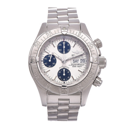 Breitling Stainless Steel 42mm Chrono Super Ocean Automatic Watch White A13340 1 of 7