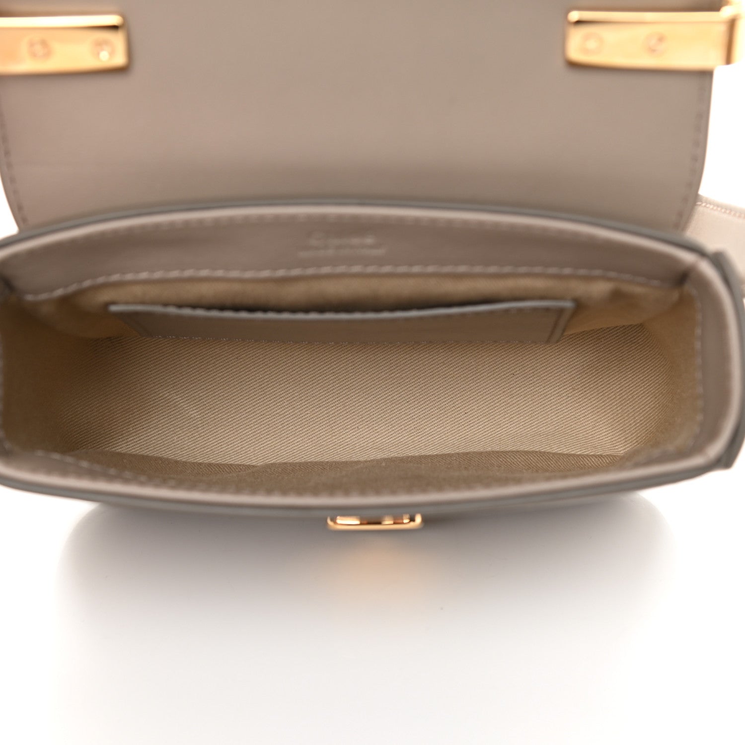 Chloe Shiny Calfskin Suede Mini C Double Carry Motty Grey 5 of 11