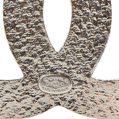 Chanel Bead CC Pin Black Silver 4 of 5