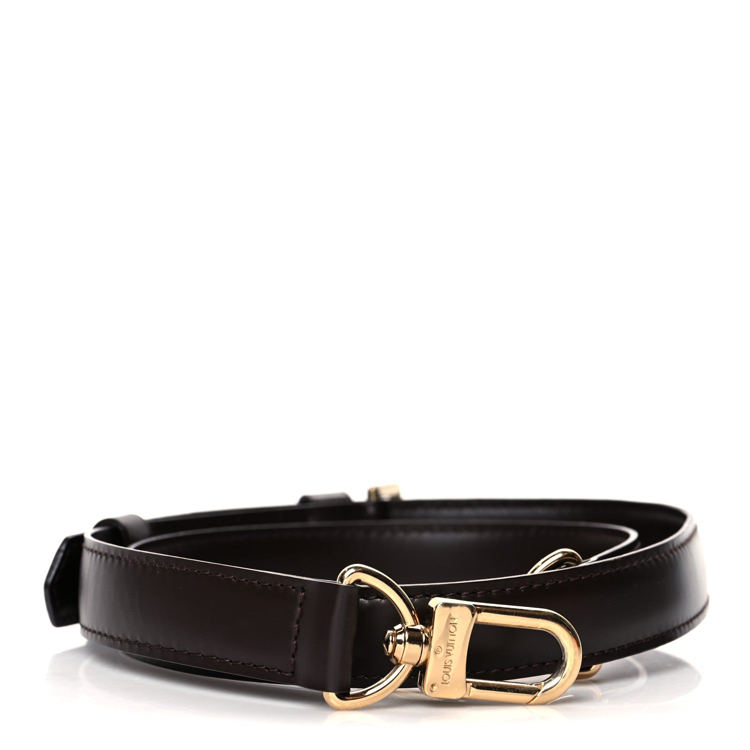 Louis Vuitton Calfskin 20mm Adjustable Shoulder Strap Brown 1 of 5