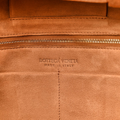 Bottega Veneta French Calfskin Maxi Intrecciato Medium Arco Caramel 5 of 8