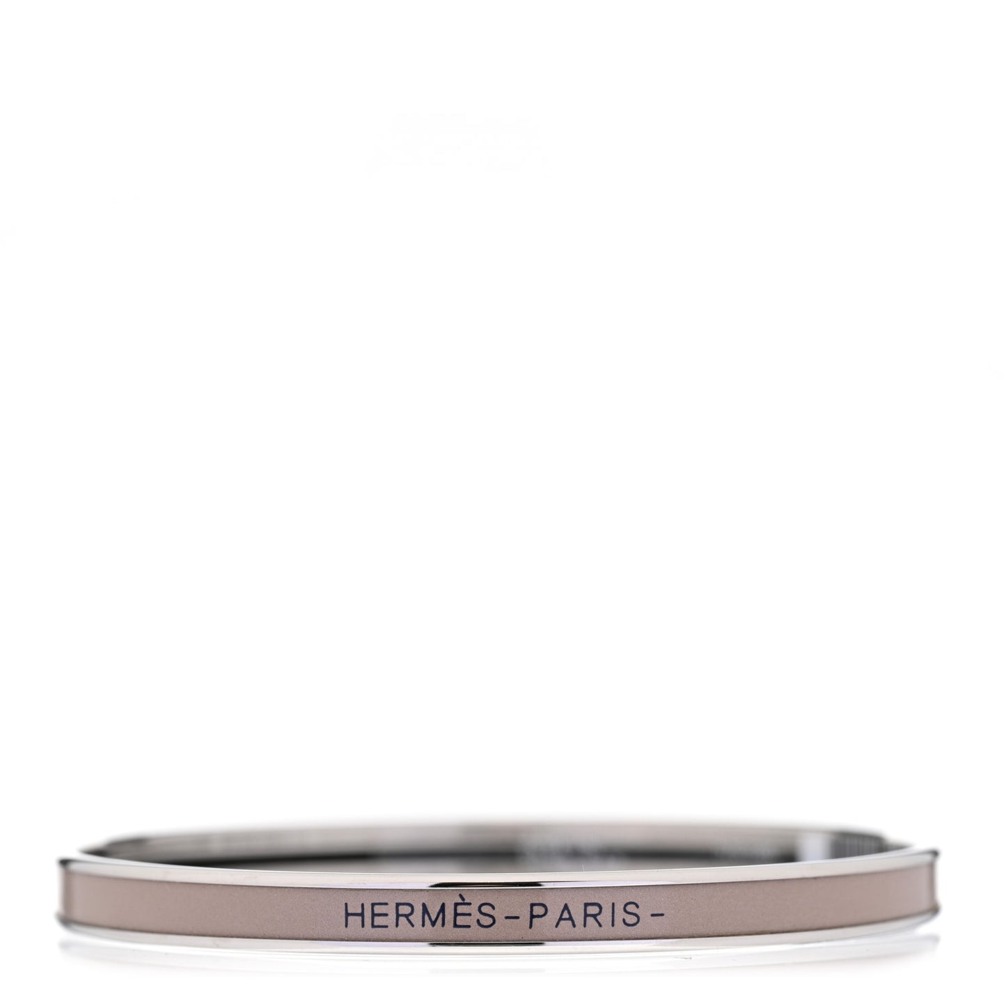 Enamel Printed Extra Narrow Bracelet 65 Marron Glace