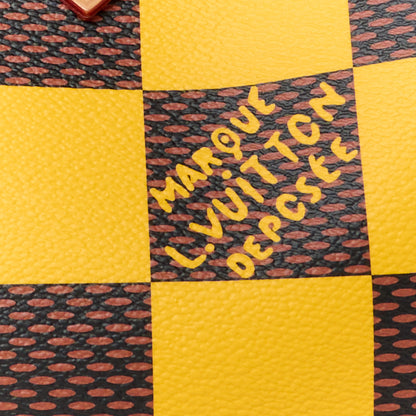 Louis Vuitton Damier Pop Speedy Bandouliere 25 Jaune Mat 12 of 15