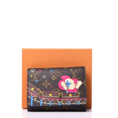 Louis Vuitton Monogram 2020 Christmas Animation Roller Coaster Victorine Wallet Pivoine 11 of 11