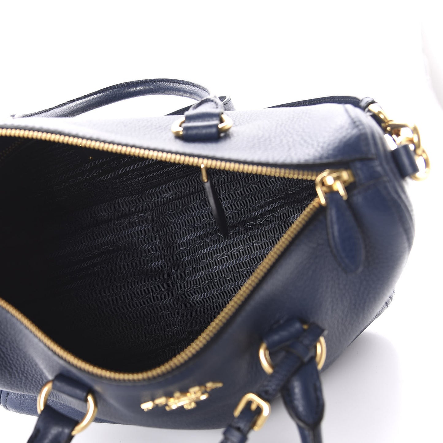 Vitello Phenix Top Handle Bag Baltico