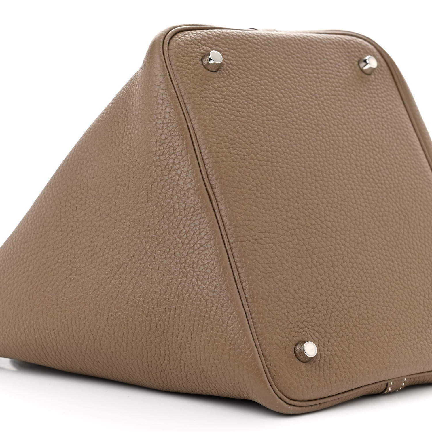Hermes Taurillon Clemence Picotin Lock 22 MM Etoupe 9 of 10