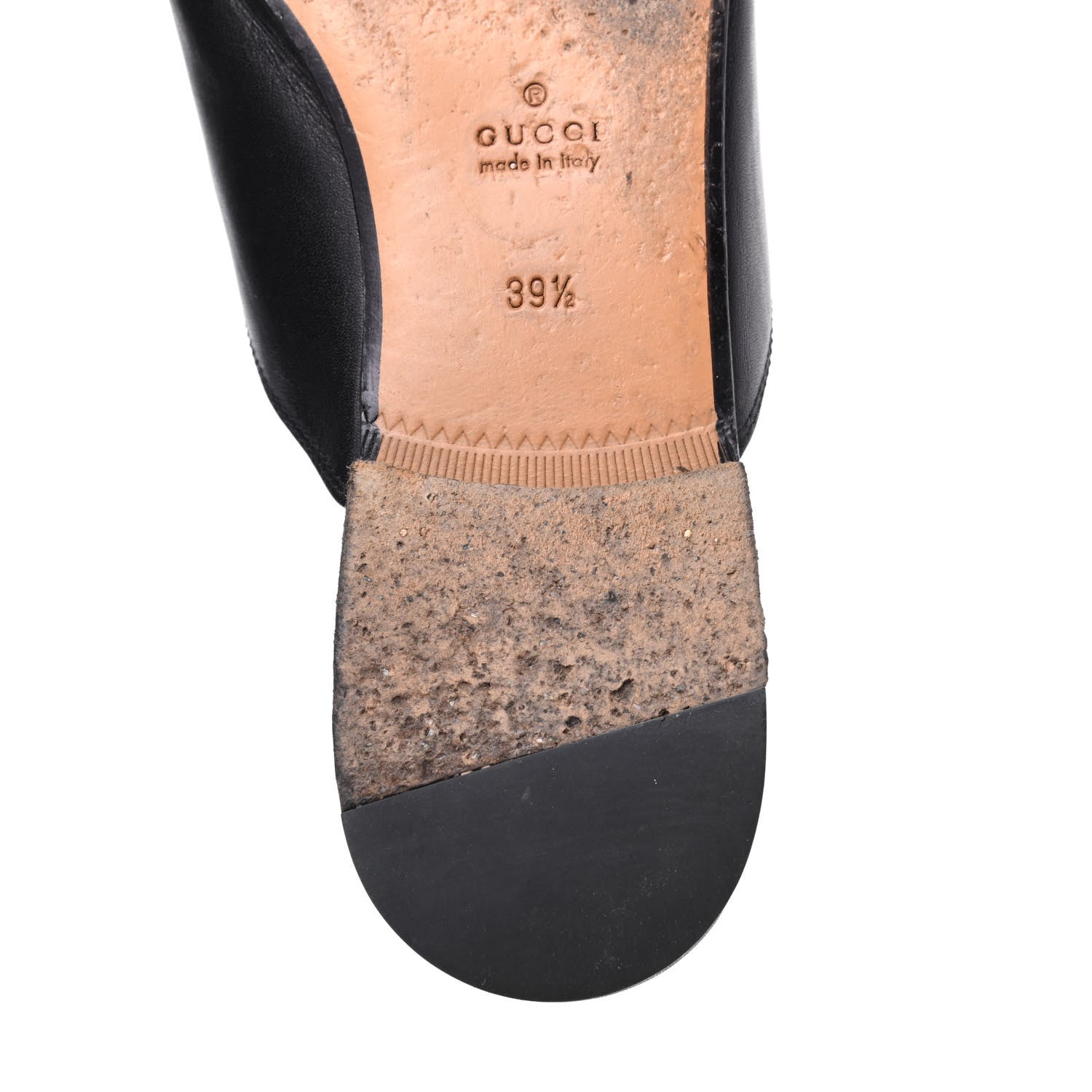 Gucci Calfskin Womens Princetown Slippers 39.5 Black 10 of 13