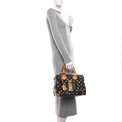 Louis Vuitton Monogram Multicolor Speedy 30 Black 3 of 8