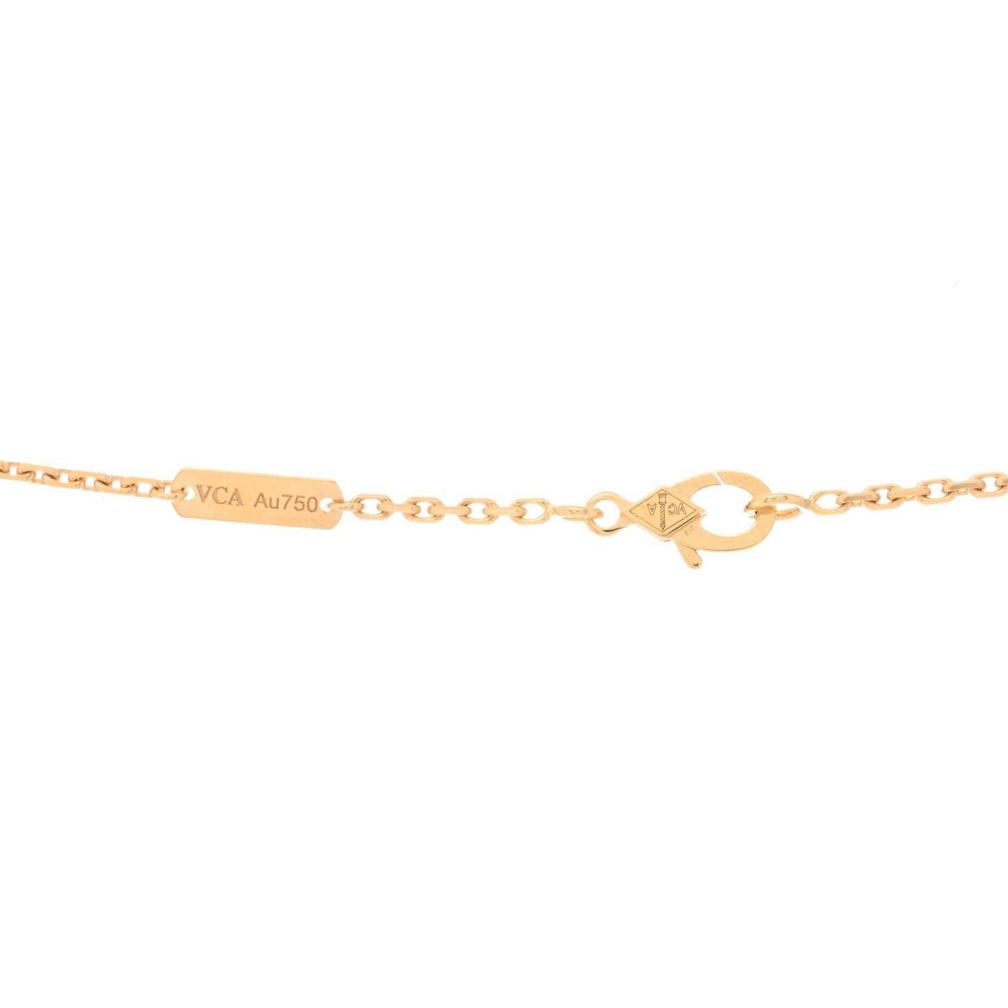 18K Yellow Gold Malachite Magic Alhambra Pendant Necklace