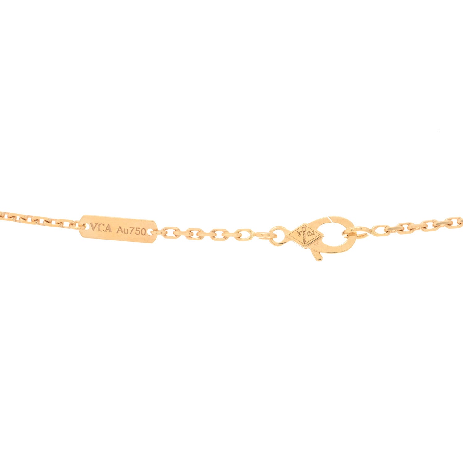 Van Cleef & Arpels 18K Yellow Gold Malachite Magic Alhambra Pendant Necklace 3 of 3