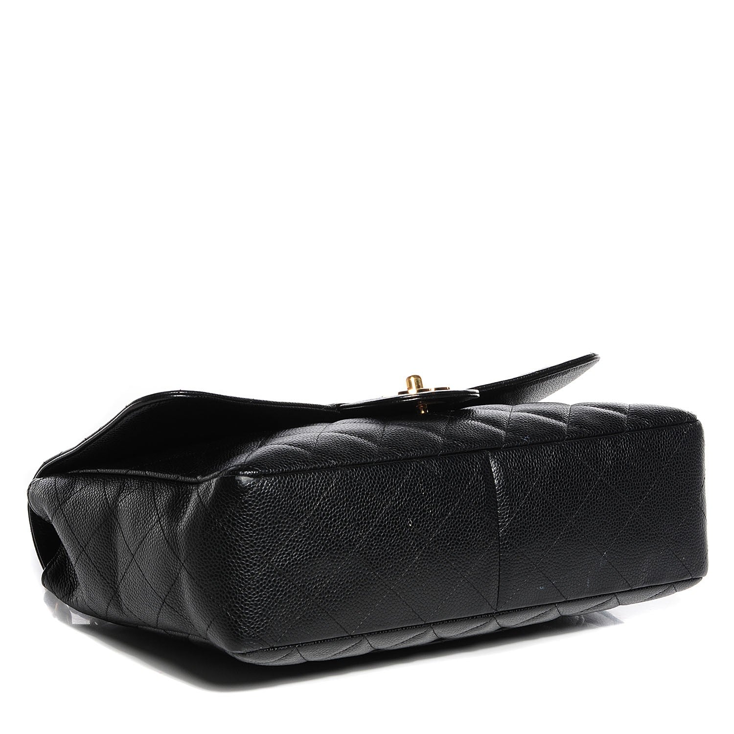 Chanel Caviar Jumbo Single Flap Black 6 of 11