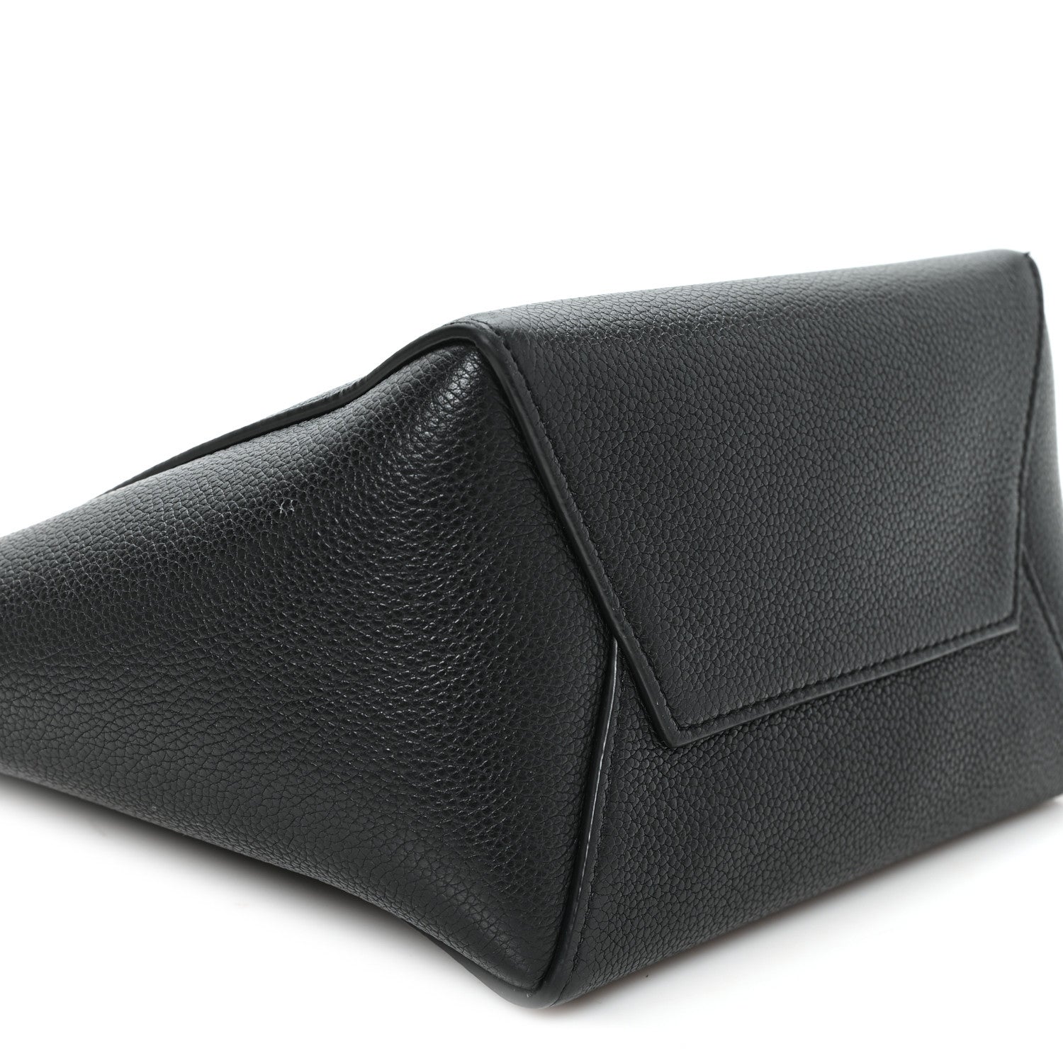 Celine Soft Grained Calfskin Small Sangle Bucket Bag Black 8 of 10