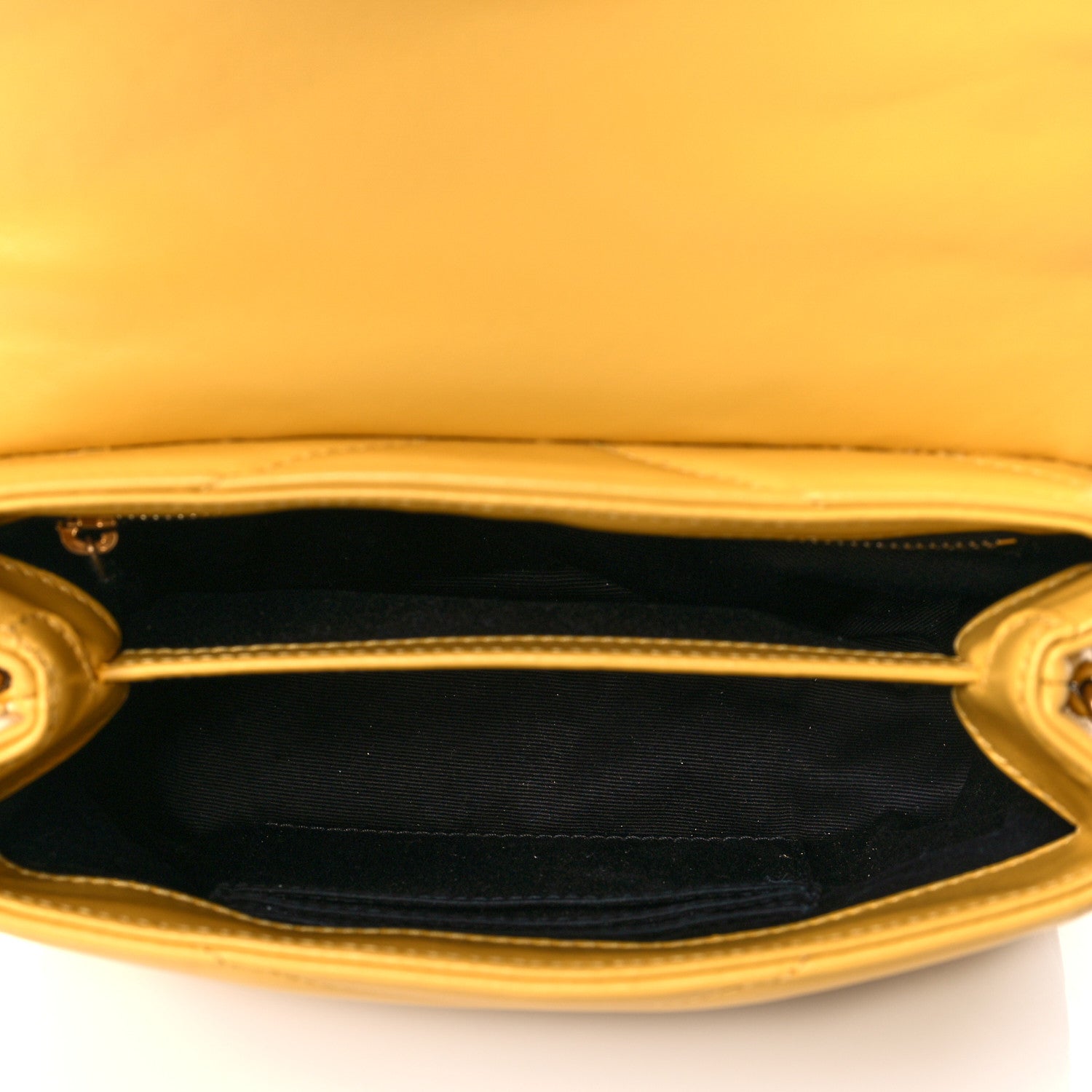 Saint Laurent Calfskin Y Quilted Monogram Toy Loulou Crossbody Bag Sunflower 5 of 10