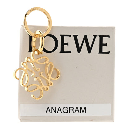 Loewe Metal Anagram Bag Charm Key Holder Gold 4 of 4