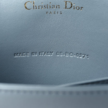 Christian Dior Lambskin Cannage Lady Dior Chain Wallet Cloud Blue 8 of 11