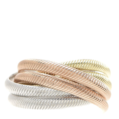 Tiffany 18K Yellow Pink White Gold Six-Band Rolling Ring 49 4.75 1 of 5