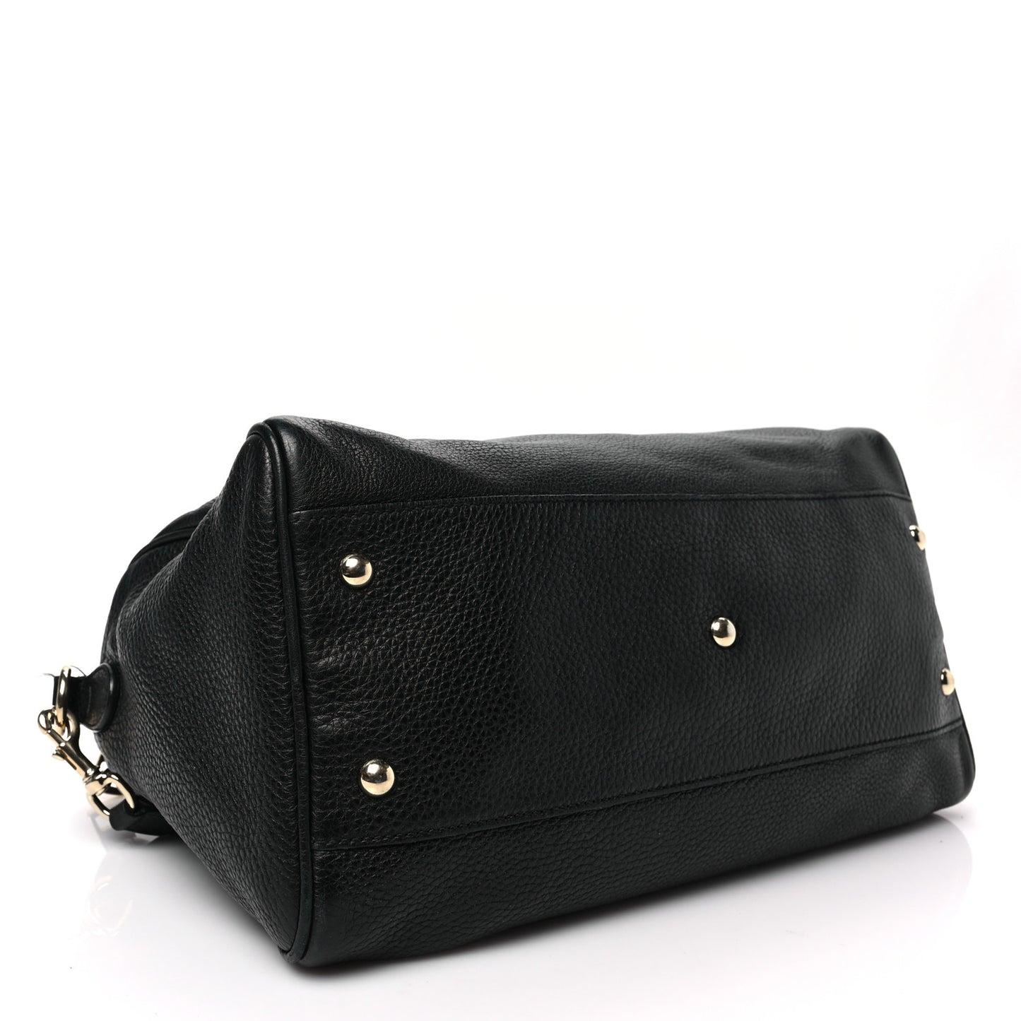 Calfskin Bamboo Medium Shopper Boston Black