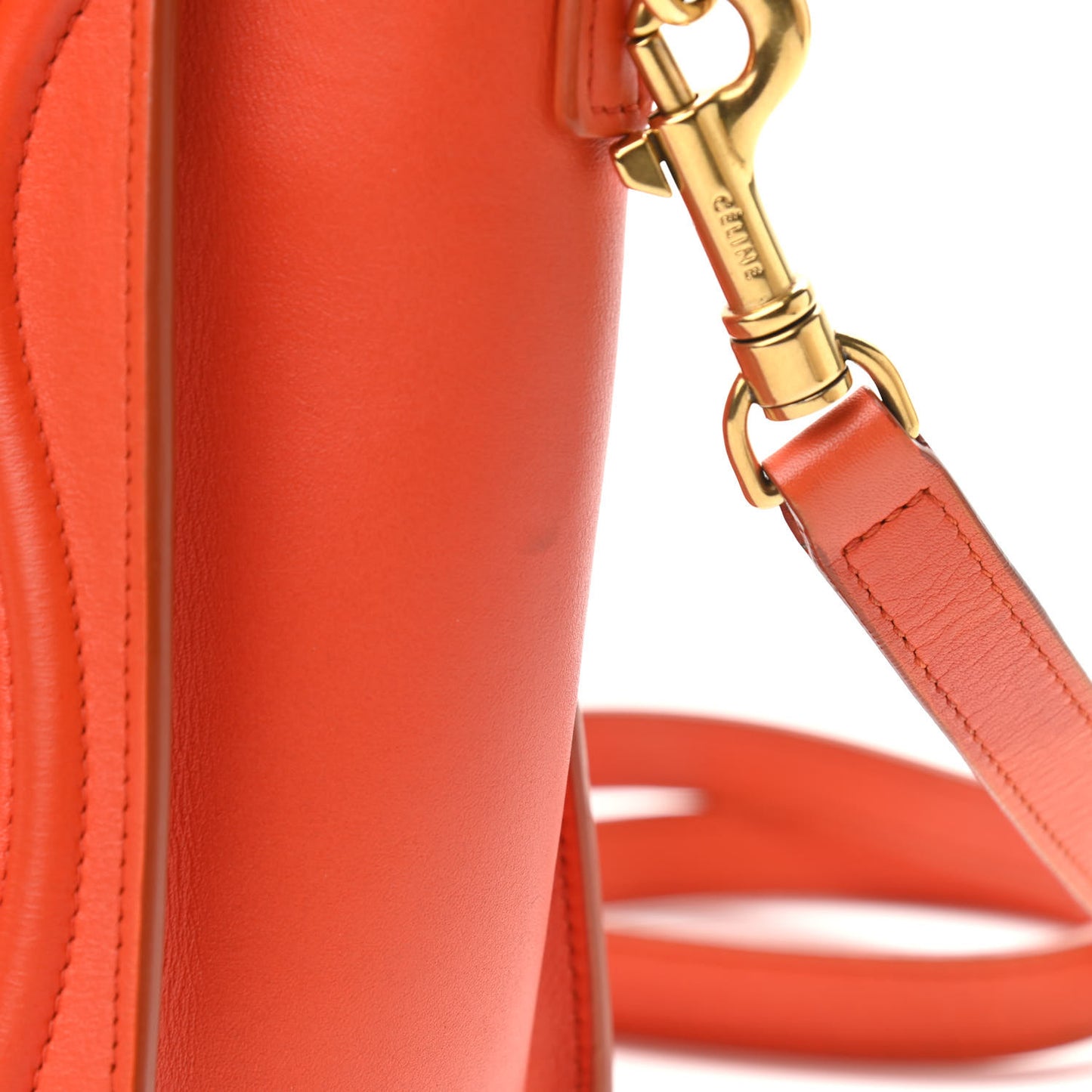 Smooth Calfskin Nano Luggage Fluo Orange