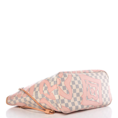 Louis Vuitton Damier Azur Tahitienne Neverfull MM 4 of 8