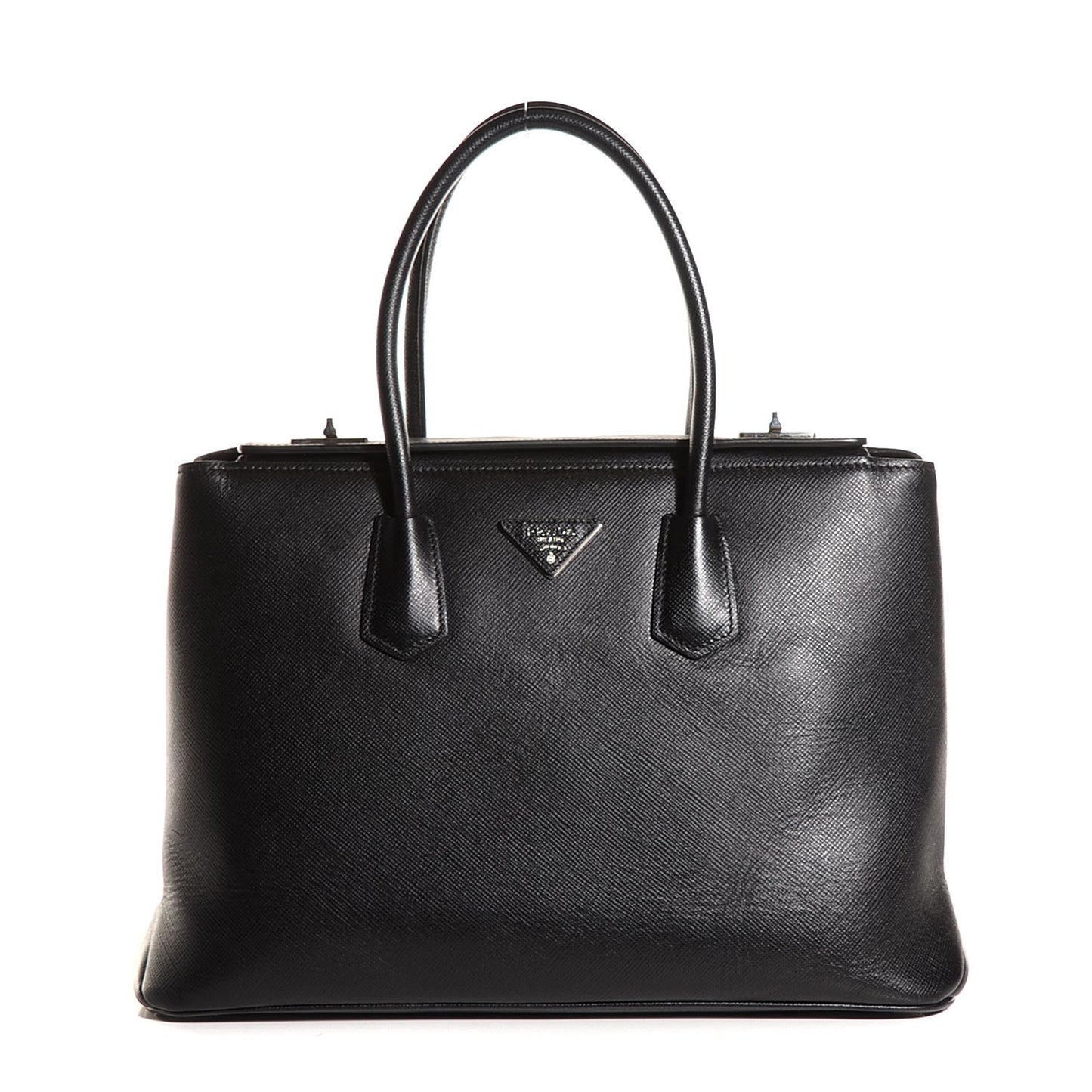 Saffiano Cuir Twin Tote Nero Black