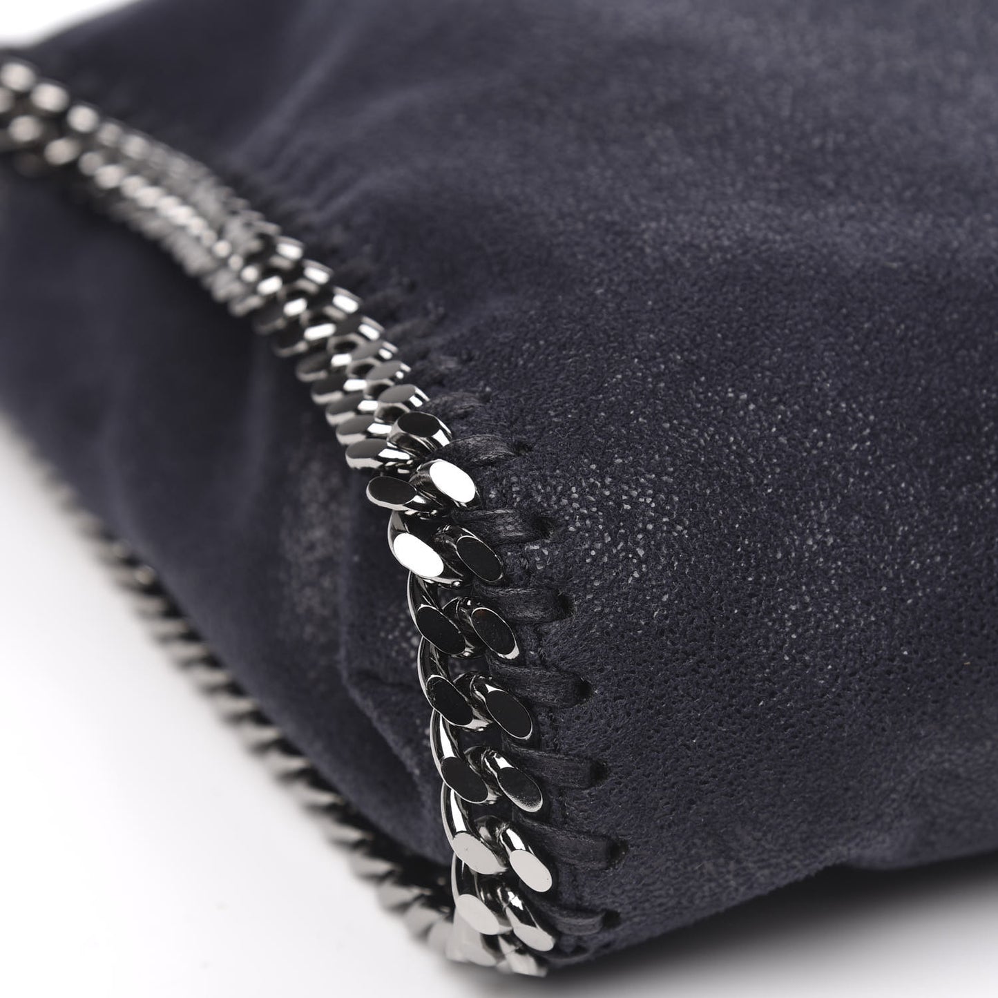 Shaggy Deer Falabella Fold Over Tote Navy