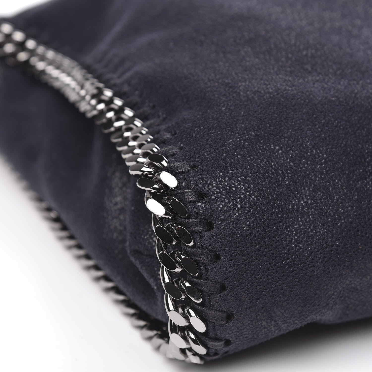 Stella McCartney Shaggy Deer Falabella Fold Over Tote Navy 8 of 9