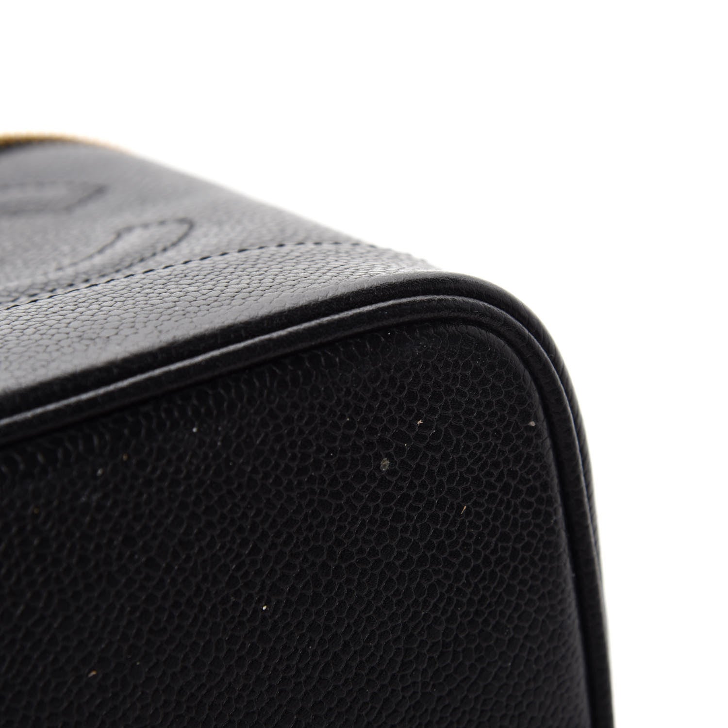 Chanel Caviar Cosmetic Vanity Bag Black 6 of 8