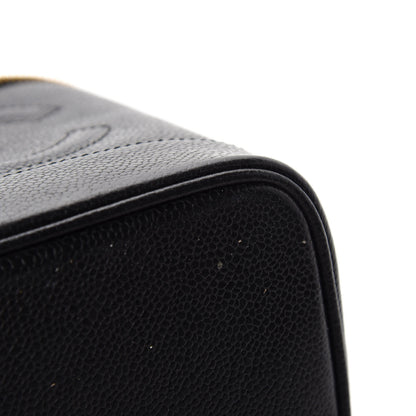 Chanel Caviar Cosmetic Vanity Bag Black 6 of 8
