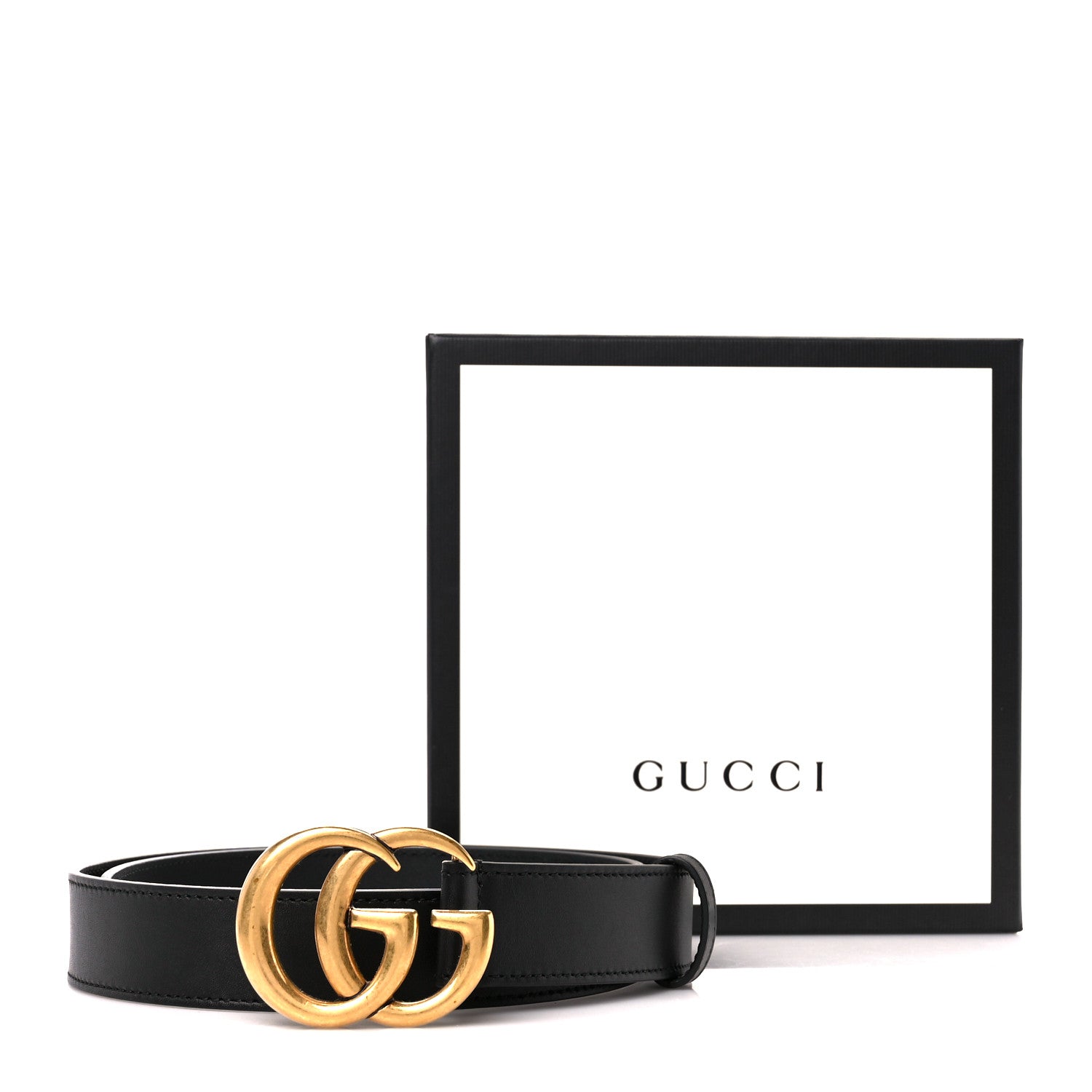 Gucci Calfskin Double G 30mm Belt 75 30 Black 6 of 6
