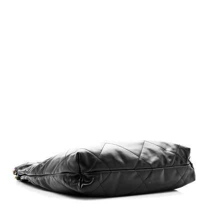 Chanel Shiny Calfskin Quilted Small Chanel 22 Black 5 of 12