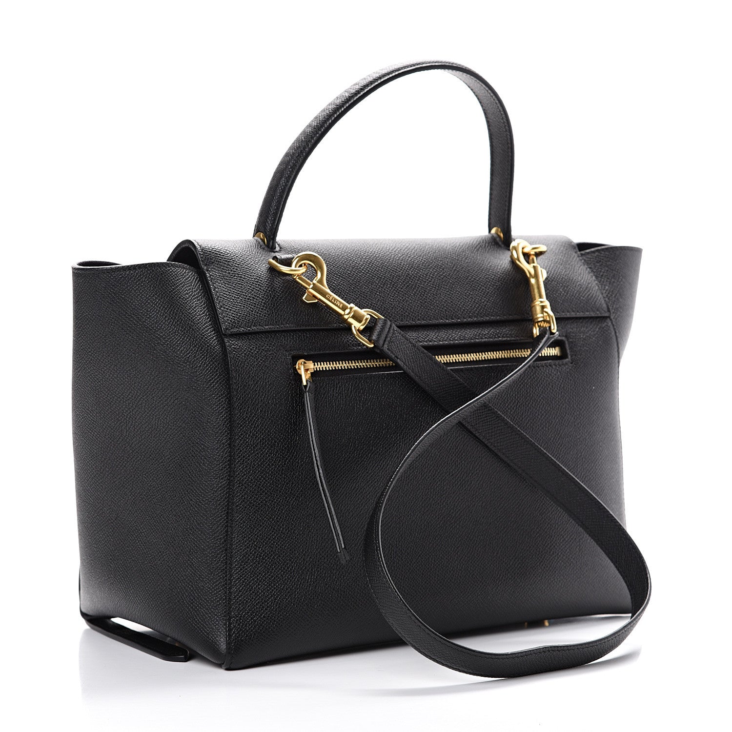 Celine Grained Calfskin Mini Belt Bag Black 2 of 11