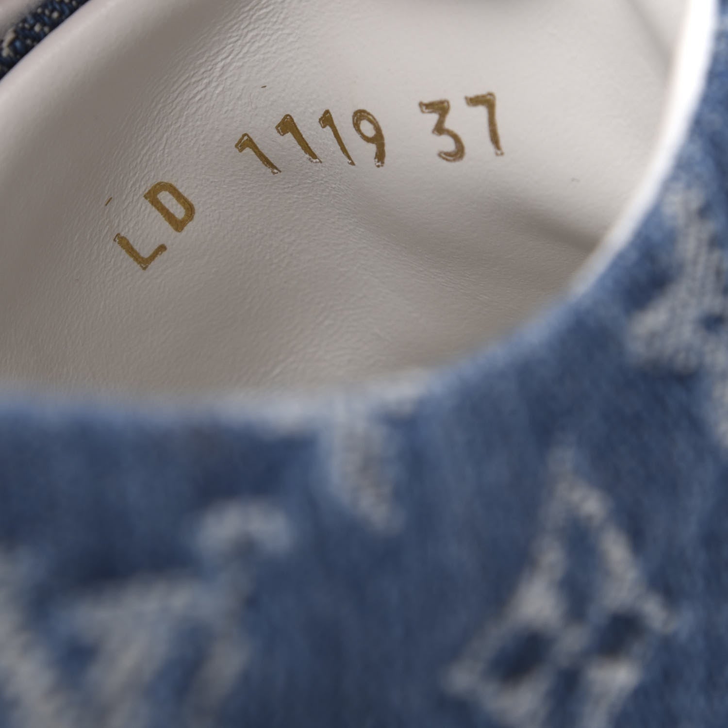 Louis Vuitton Denim Monogram Stellar Sneakers 37 Bleu Jeans Blue 10 of 12