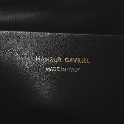 Mansur Gavriel Lambskin Pleated Shoulder Bag Black 6 of 9