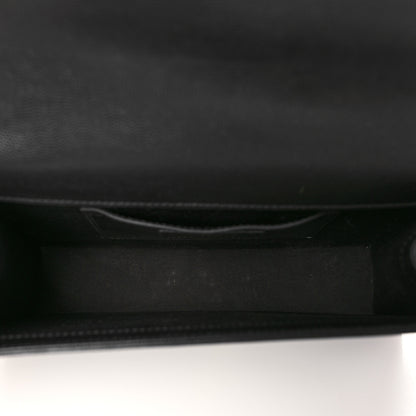 Saint Laurent Grain De Poudre Medium Classic Monogram Kate Satchel Black 5 of 9