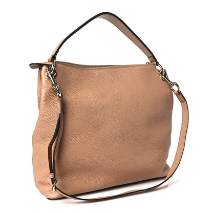 Gucci Pebbled Calfskin Large Soho Hobo Camelia 3 of 11