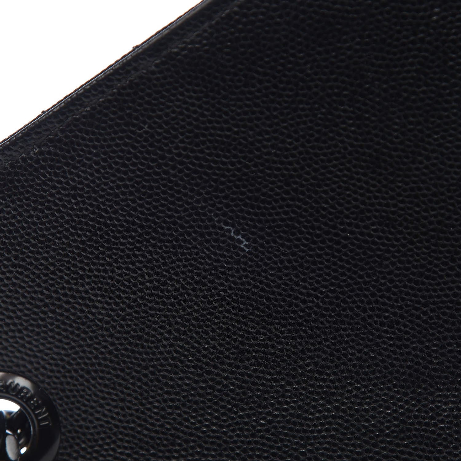 Saint Laurent Grain De Poudre Large Tri-Quilt Monogram Satchel Black 11 of 15