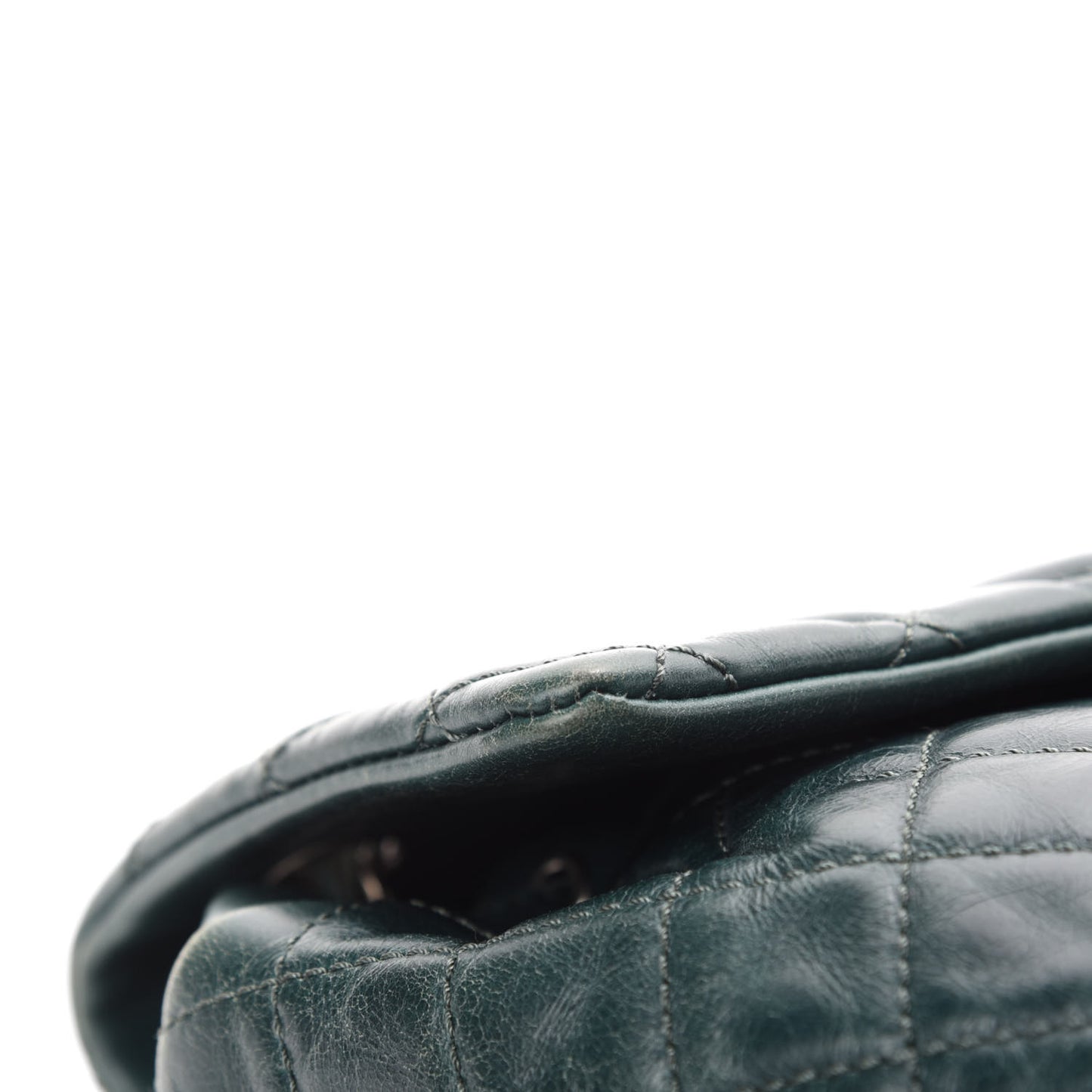 Calfskin Quilted Large Salzburg Mountain Backpack Dark Green