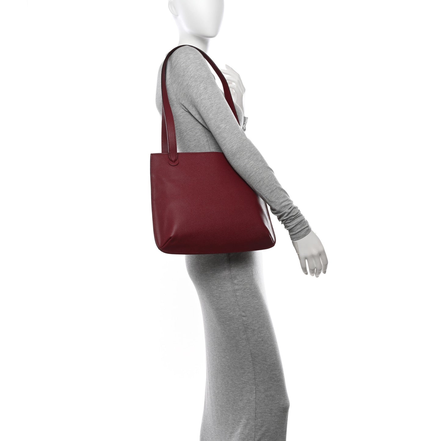 Caviar Shoulder Bag Burgundy