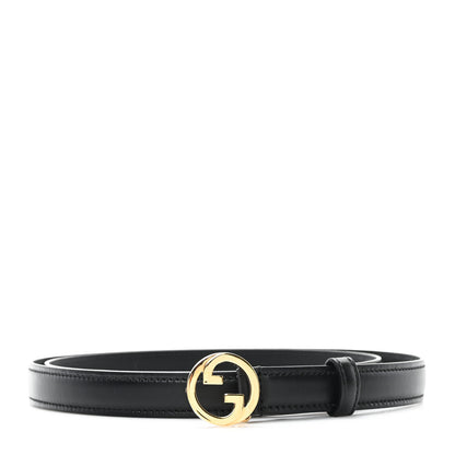 Gucci Ciny Lux Calfskin Blondie 30mm Belt 100 40 Salamander 100 40 Black 1 of 4