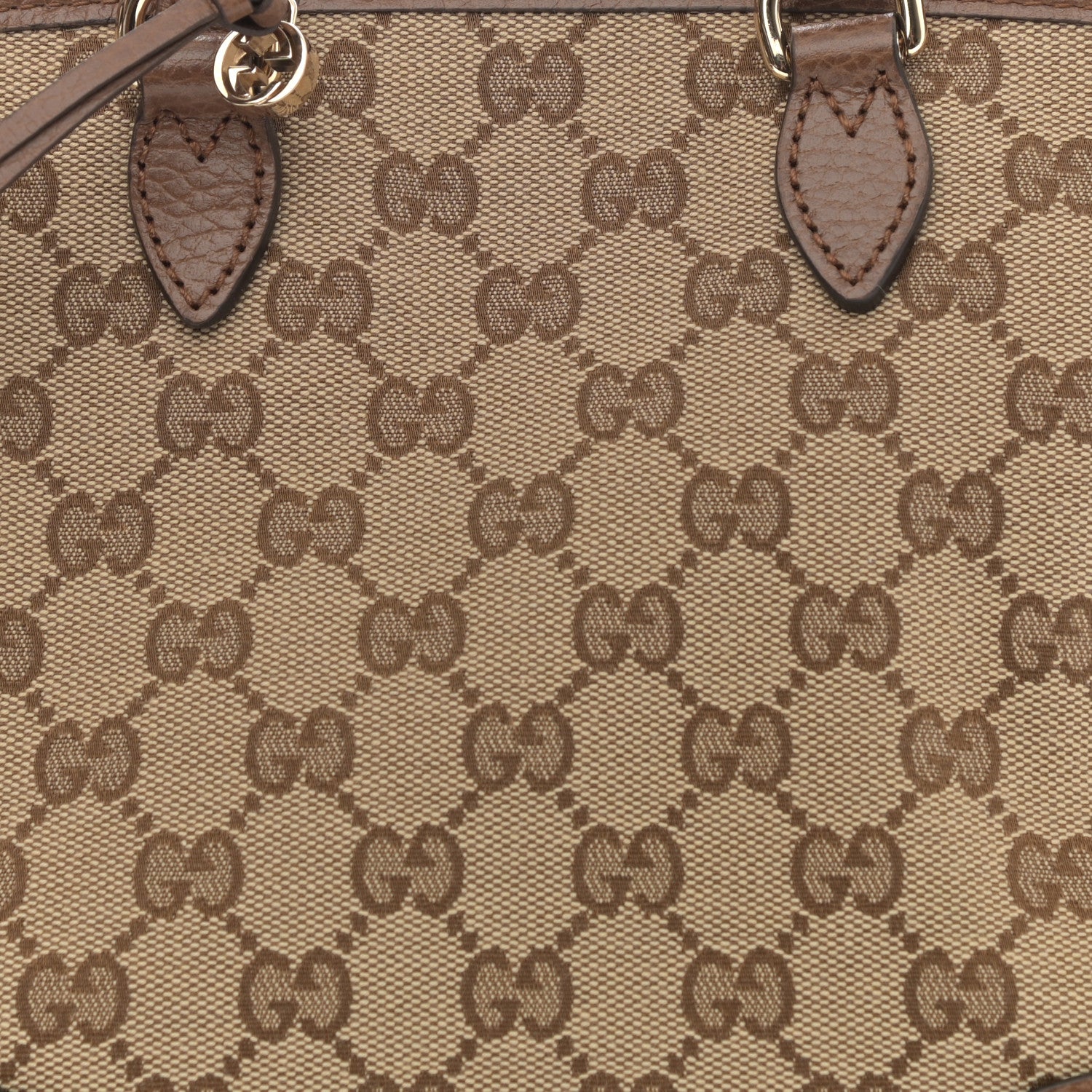 Gucci Monogram Small Bree Tote Beige Tabacco 8 of 8