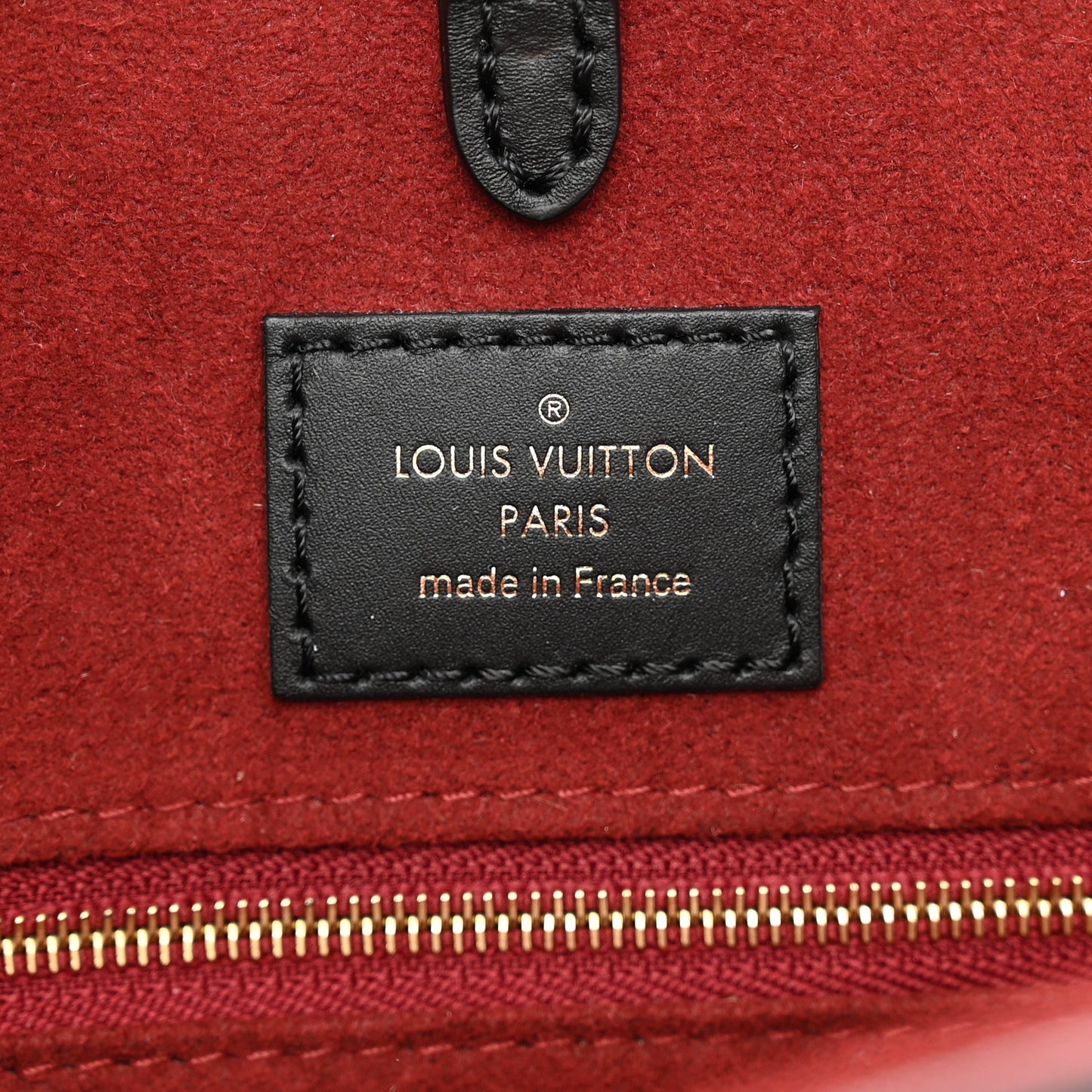LOUIS VUITTON Empreinte Monogram Giant Onthego MM Black Beige