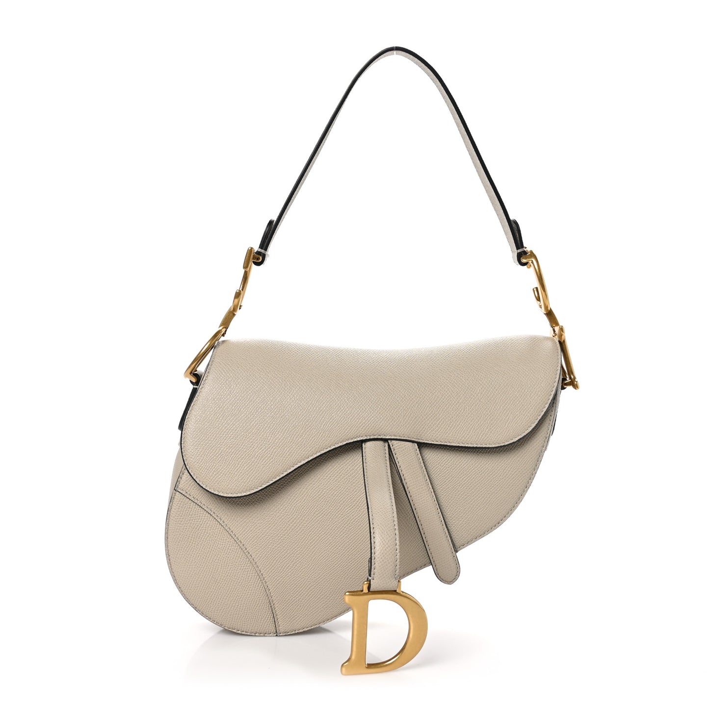 Grained Calfskin Saddle Bag Sand