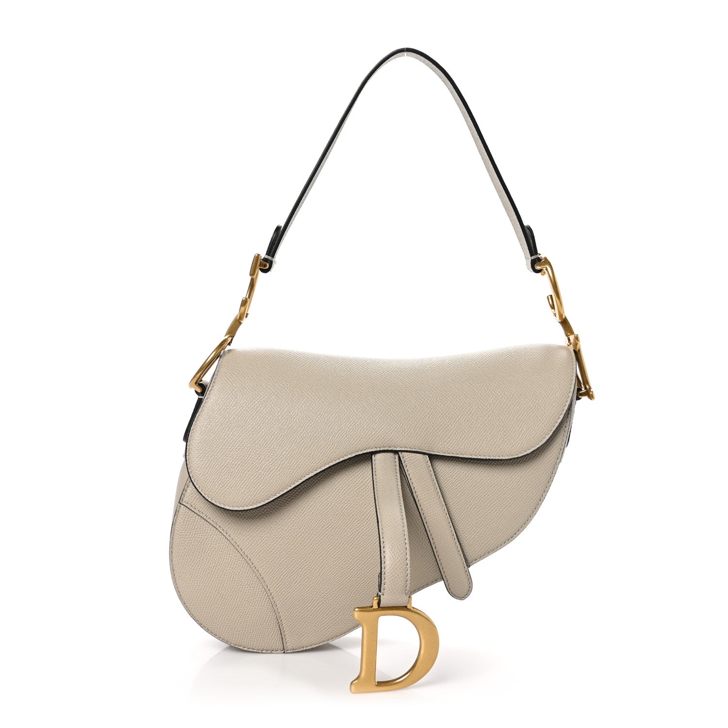 Christian Dior Grained Calfskin Saddle Bag Sand 1 of 10