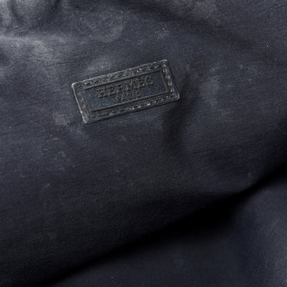 Hermes Cotton Canvas Bolide Travel Cosmetic Pouch Black 8 of 12